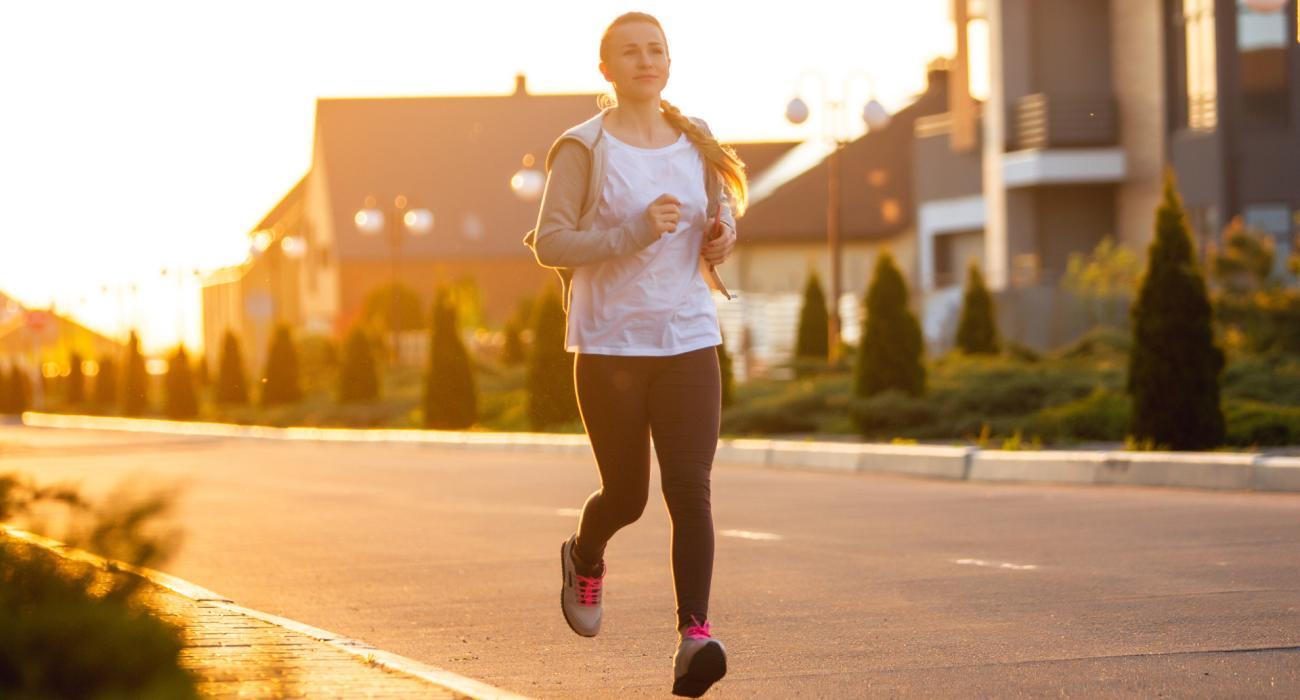 Buiten sporten in de lente
